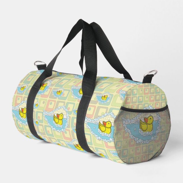 Chaucer the Rubber Duck Duffle Bag (Right Corner)