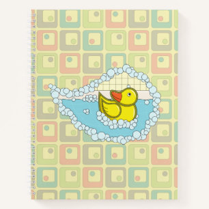 Chaucer the Rubber Duck Spiral Notebook