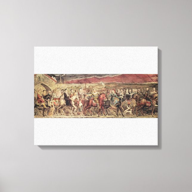 Chaucer's Canterbury Pilgrims Canvas Print (Front)