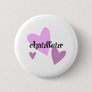 Chauffeur 6 Cm Round Badge