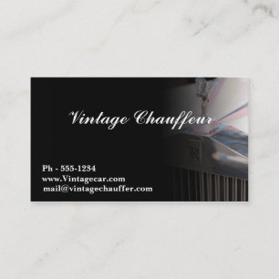 Chauffeur business card
