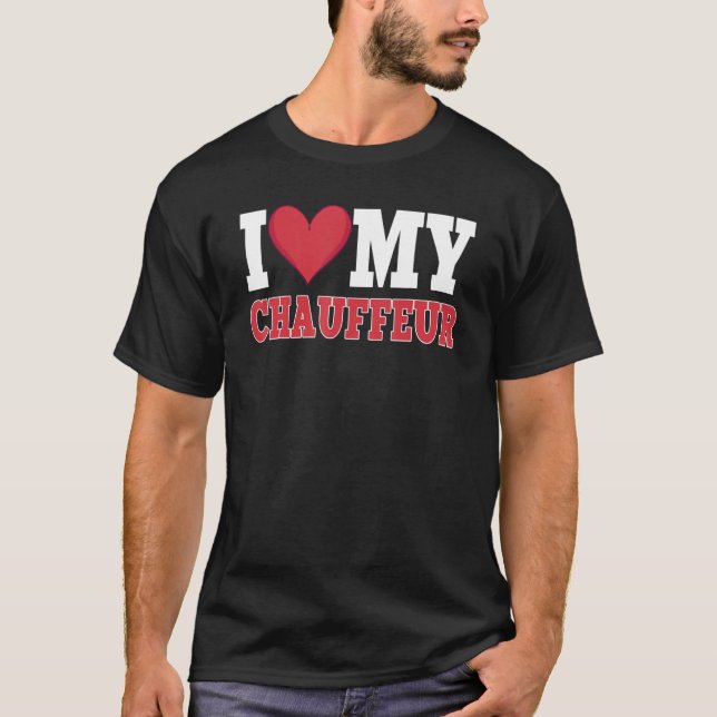 Chauffeur Carpooler Professional Driver Private Li T-Shirt (Front)
