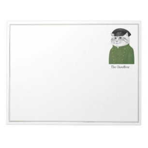 CHAUFFEUR CAT 11x8.5 Notepad