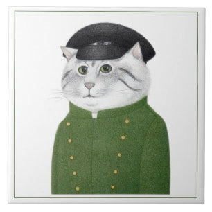 CHAUFFEUR CAT 6" Square Ceramic Tile