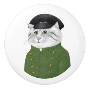 CHAUFFEUR CAT Ceramic Knob