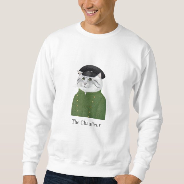 CHAUFFEUR CAT Men's Basic Sweatshirt  (Front)