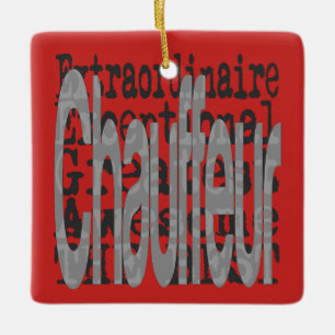 Chauffeur Extraordinaire Ceramic Ornament