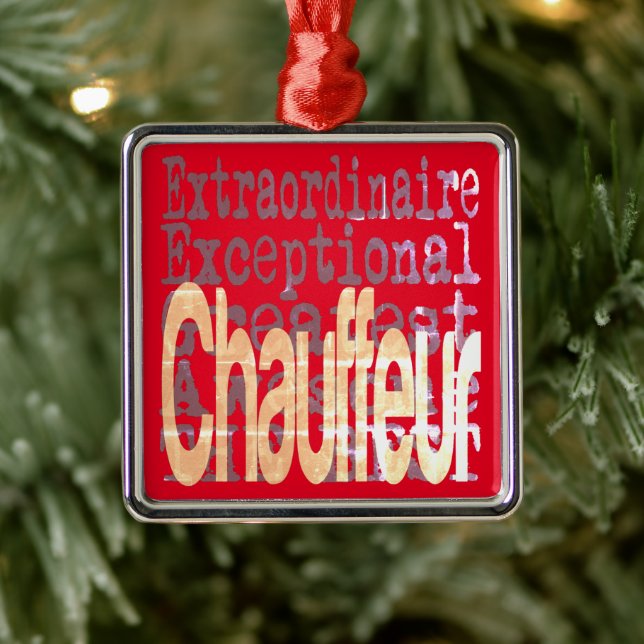 Chauffeur Extraordinaire Metal Tree Decoration (Tree)