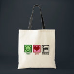 Chauffeur Peace Love Driving Business Tote Bag<br><div class="desc">Peace Love Driving. A cool professional car driver gift for a chauffeur who gets paid to drive clients for a car or limo service. Order for all of your cab company or taxi business drivers.</div>