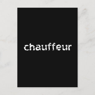Chauffeur Postcard