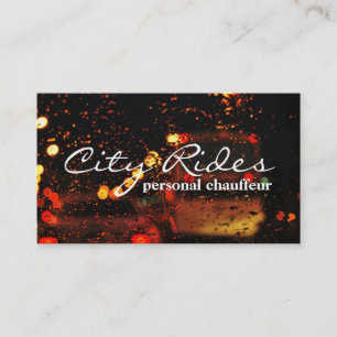 Chauffeur Taxi Cab Driver Transportation Business Card