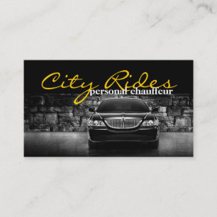 Chauffeur Town Car Driver Transportation Business Card