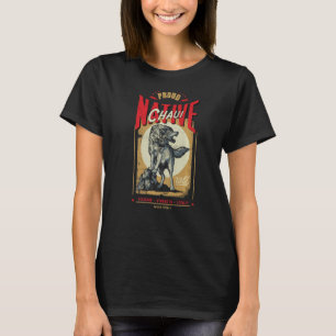 Chaui Native American Indian Born Wolf Spirit Retr T-Shirt