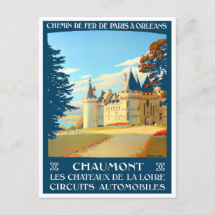 Chaumont France vintage travel Postcard