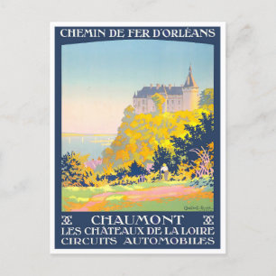 Chaumont France vintage travel Postcard