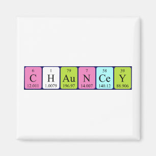 Chauncey periodic table name magnet