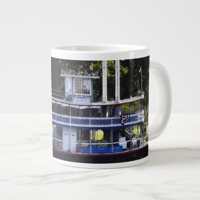 Chautauqua Belle on Lake Chautauqua Large Coffee Mug (Front Right)