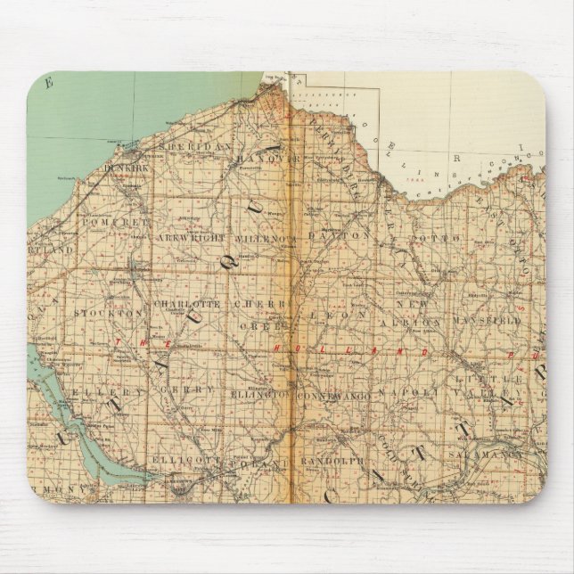 Chautauqua, Cattaraugus counties Mouse Mat (Front)