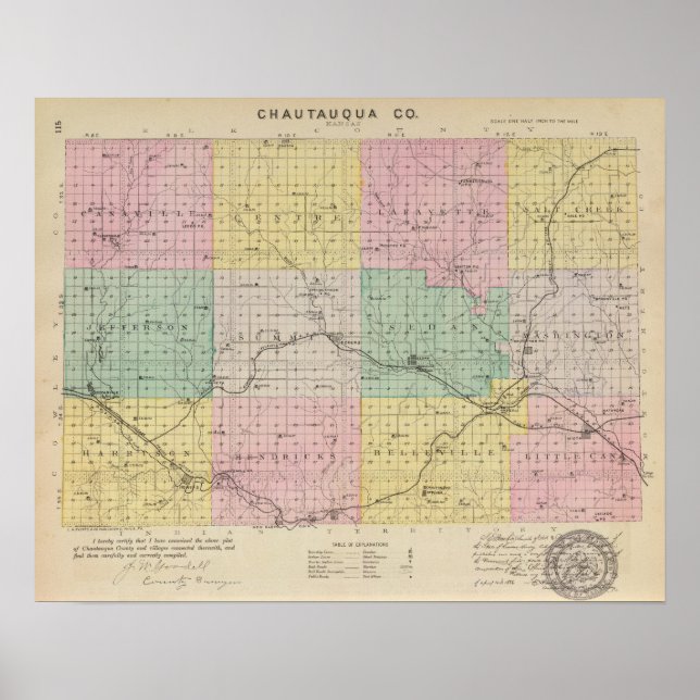 Chautauqua County, Kansas Poster (Front)
