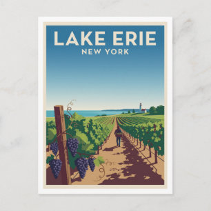 Chautauqua Lake and Lake Erie Wine Trail Westfield Postcard