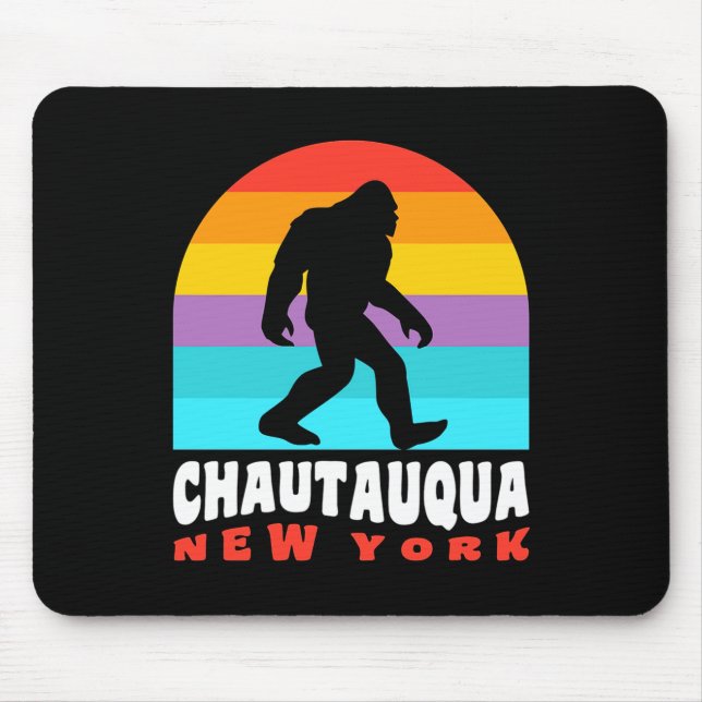 Chautauqua Lake New York Ny Retro T Shirt  Mouse Mat (Front)