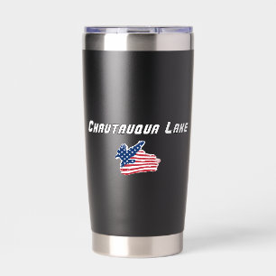 Chautauqua Lake New York Patriotic Eagle Insulated Tumbler