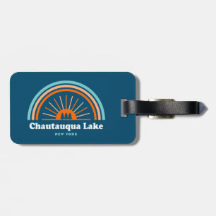 Chautauqua Lake New York Rainbow Luggage Tag