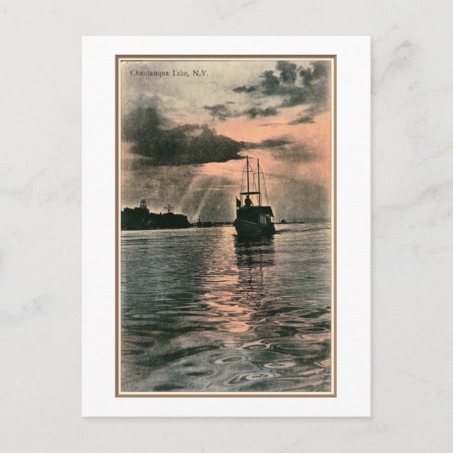 Chautauqua Lake, New York, Vintage Postcard (Front)
