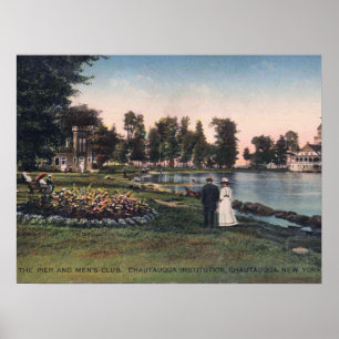 Chautauqua NY, New York, 1913 Vintage Poster
