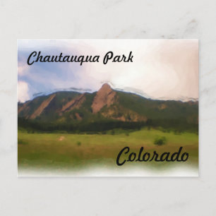 Chautauqua Park Colorado postcard