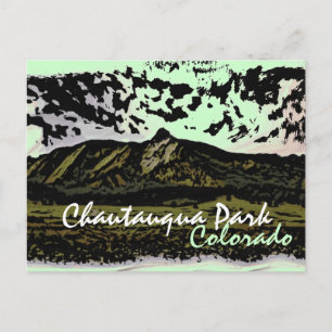 Chautauqua Park Colorado postcard