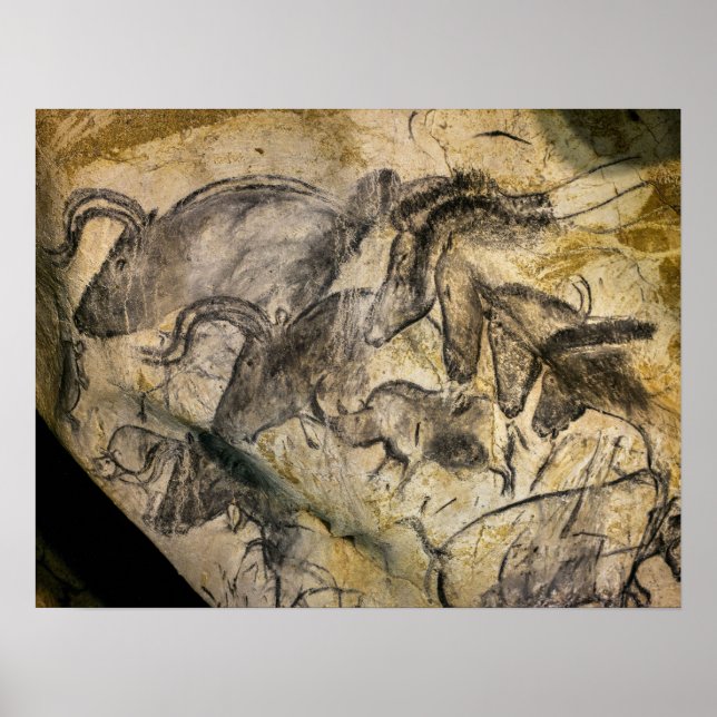 Chauvet Cave in Vallon Pont d'Arc Poster (Front)