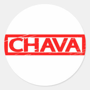 Chava Stamp Classic Round Sticker