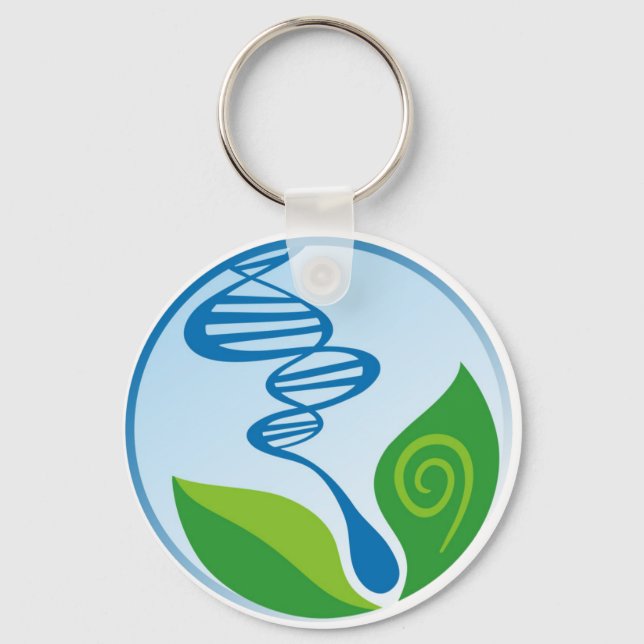 Chaveiro com símbolo da biologia key ring (Front)
