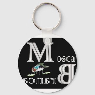 chaveiro mosca branca key ring