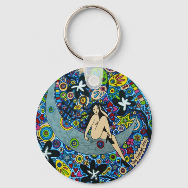 Chaveiro Pinup na Lua Key Ring (Front)