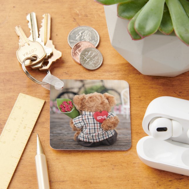 Chaveiro ursinho de pelúcia "Dia dos Namorados" Key Ring (Desk)