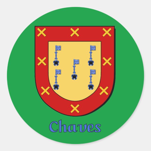 Chavez Family Shield Stickers (Front)
