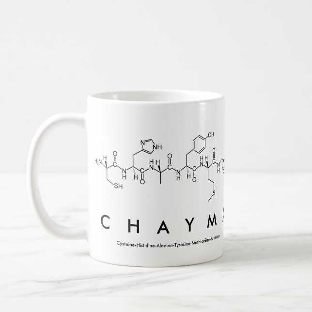Chayma peptide name mug (Left)