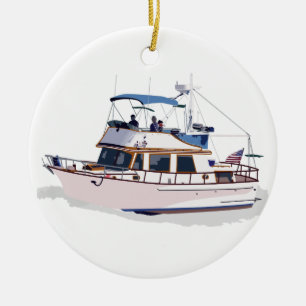 CHB DIESEL TRAWLER CERAMIC TREE DECORATION