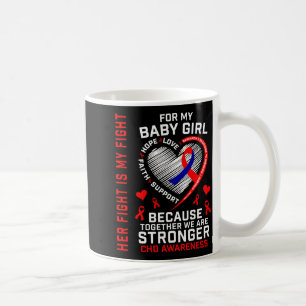 Chd Awareness Baby Girl Daughter Heart Disease Mom Coffee Mug