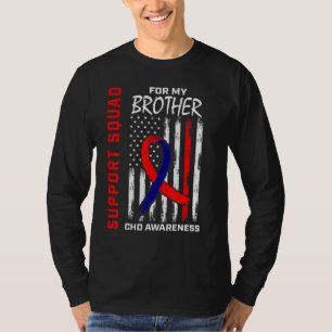 CHD Awareness Brother Heart Disease Support Squad  T-Shirt
