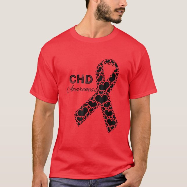 CHD Awareness Congenital Heart Defect Awareness T-Shirt (Front)