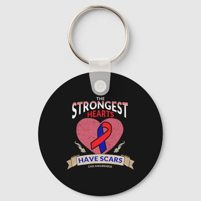 Chd Awareness Congenital Heart Disease Quote  Key Ring (Front)