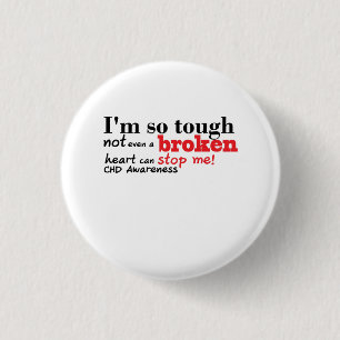 CHD Awareness Gift 3 Cm Round Badge