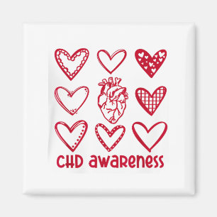Chd Awareness Heart Anatomical Heart Disease Month Magnet