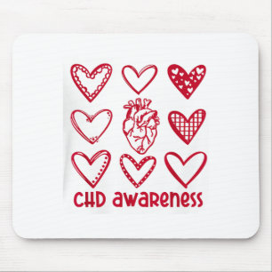 Chd Awareness Heart Anatomical Heart Disease Month Mouse Mat