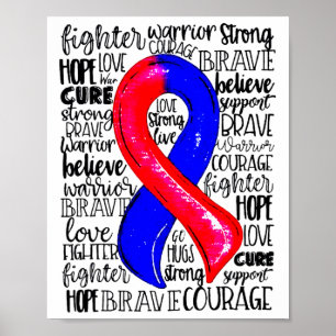 Chd Awareness Heart Disease Fighting Hope Support Poster