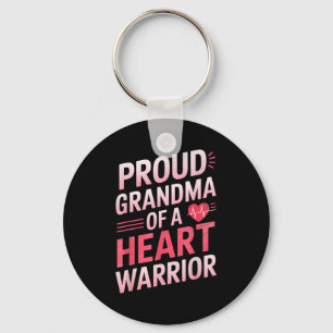 Chd Awareness Heart Disease Warrior Proud Warrior Key Ring