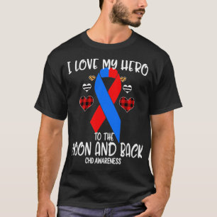 Chd Awareness I Love Hero To The Moon And Back T-Shirt